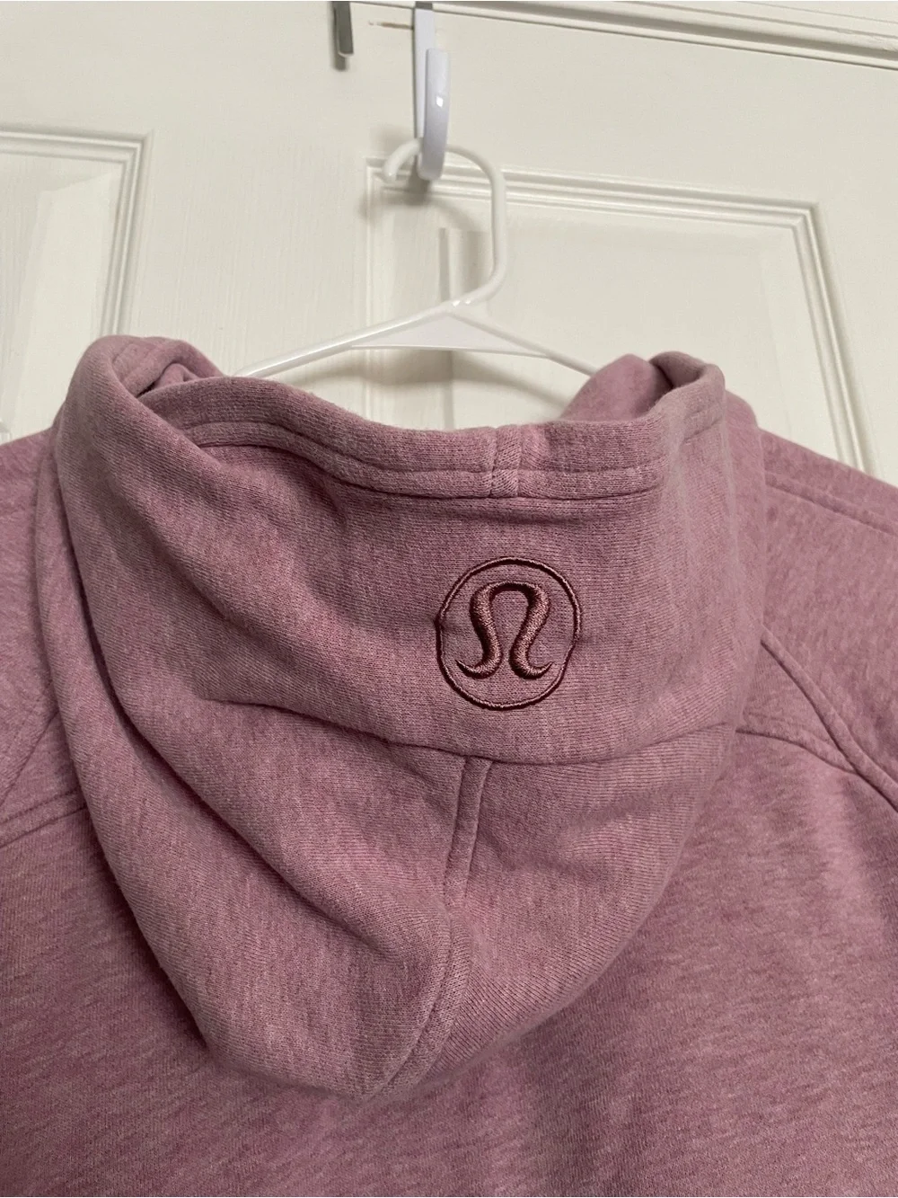 Lululemon Women’s XS/S Light Pink Heathered Half-Zip Hooded Scuba Sweatshirt